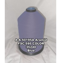 A-A-50195A Aramid Thread, Tex 207, Size 1800, Color Blue 35240 