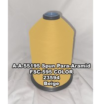 A-A-55195 Spun Para-Aramid Thread, Tex 30/5, Size 90, Color Beige 23594 